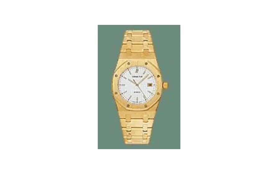 Audemars Piguet Royal Oak 15000 Date Yellow Gold / White