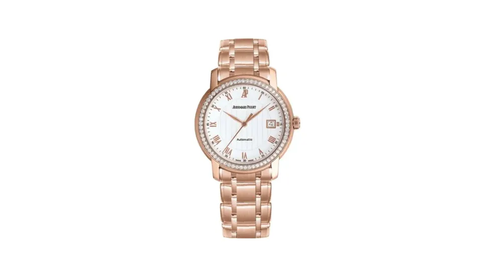 Audemars Piguet Jules Audemars Self-Winding Pink Gold / Diamond / Silver / Bracelet