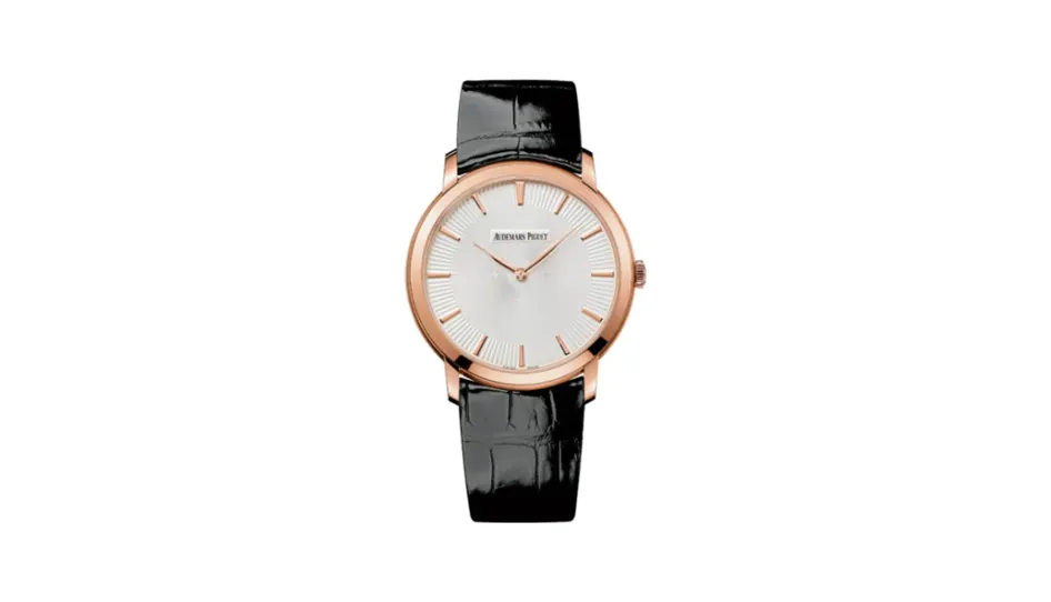 Audemars Piguet Jules Audemars 15180 Extra-Thin Pink Gold / Silver Guilloche