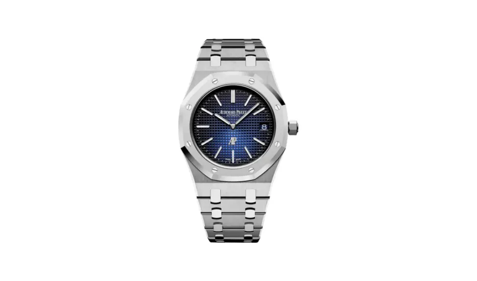Audemars Piguet Royal Oak Extra-Thin Titanium / Platinum / Blue