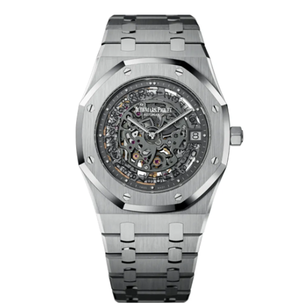 Audemars Piguet Royal Oak Openworked 15203 Extra-Thin 40th Anniversary Platinum