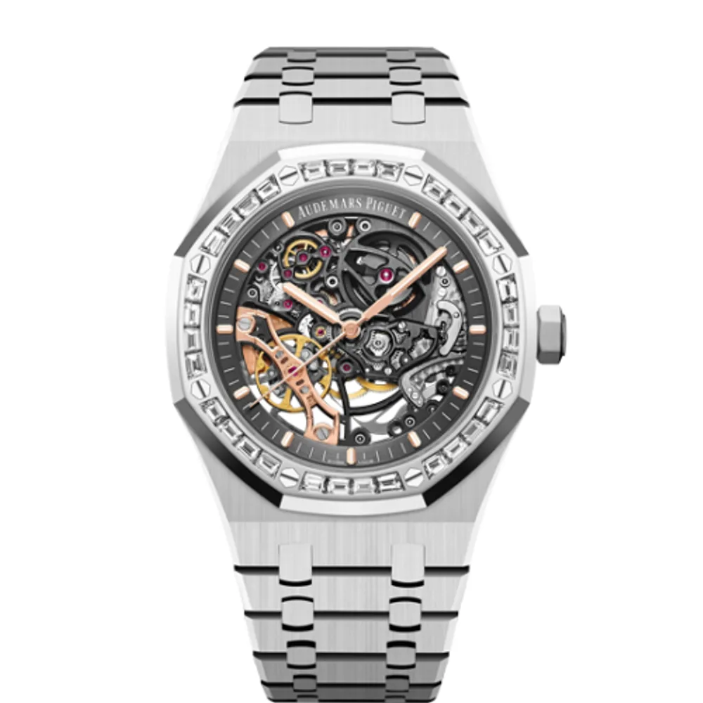 Audemars Piguet Royal Oak 41 Double Balance Wheel Openworked White Gold / Baguette
