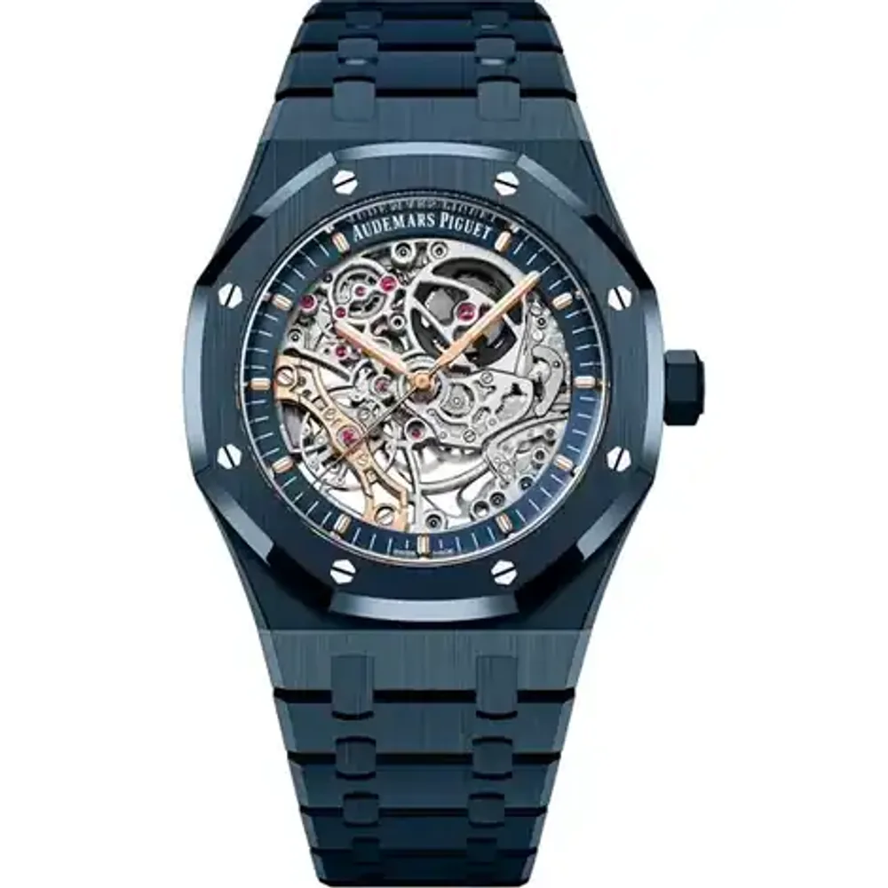Audemars Piguet Royal Oak Double Balance Wheel Openworked, "Bleu Nuit" ceramic · 41 mm