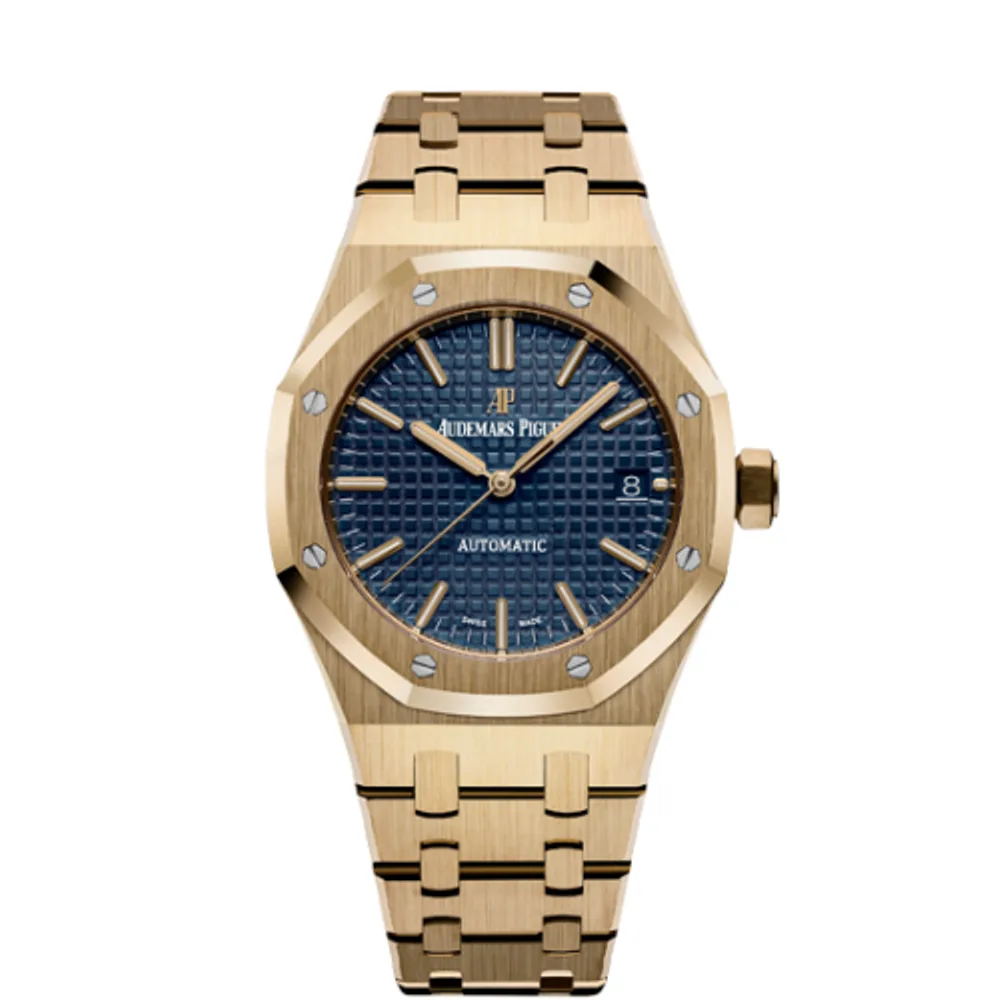 Audemars Piguet Royal Oak 15450 Selfwinding Yellow Gold / Blue