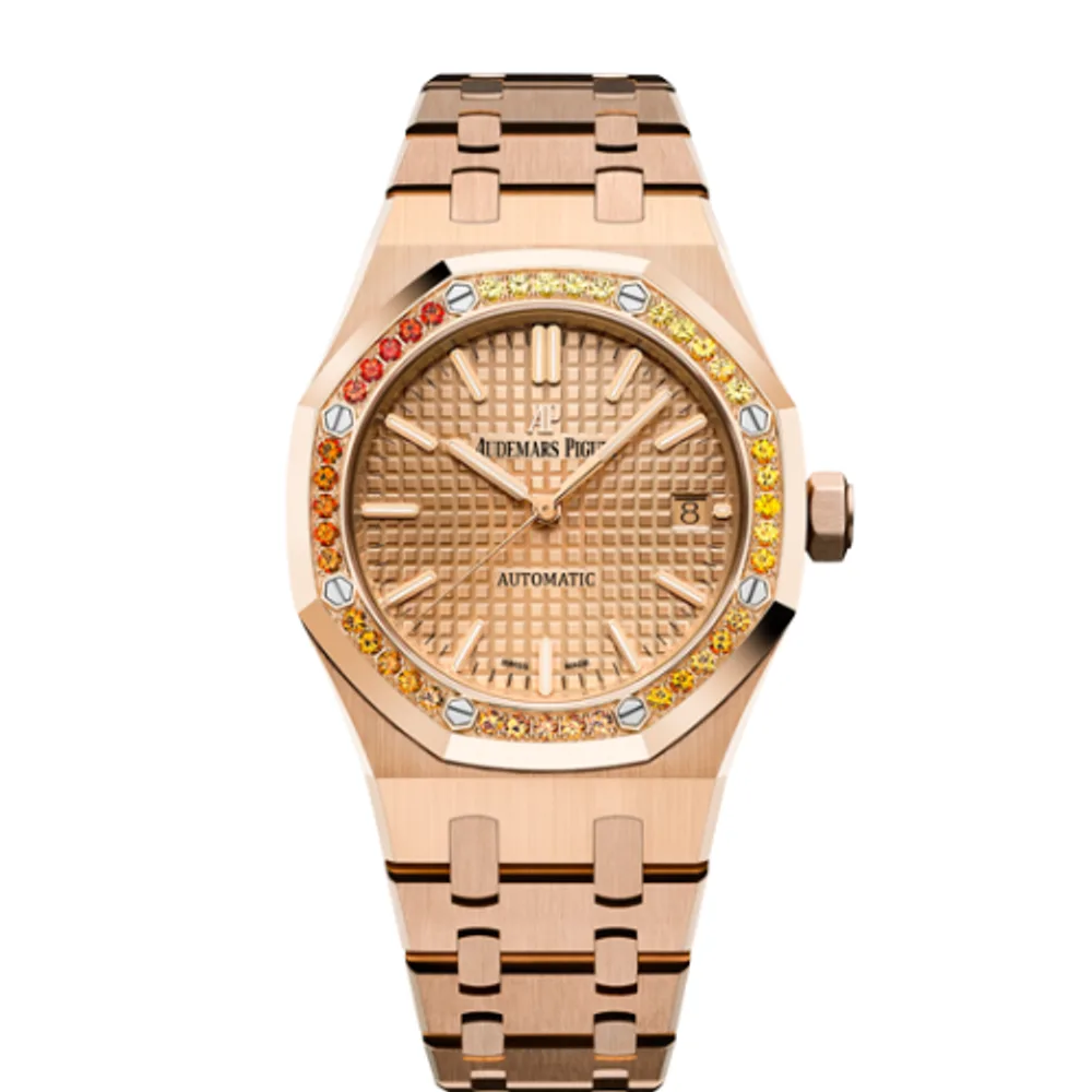 Audemars Piguet Royal Oak 15451 Selfwinding Pink Gold / Pink / Sapphire