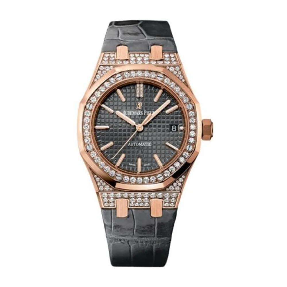 Audemars Piguet Royal Oak 15452 Selfwinding Pink Gold / Slate / Strap
