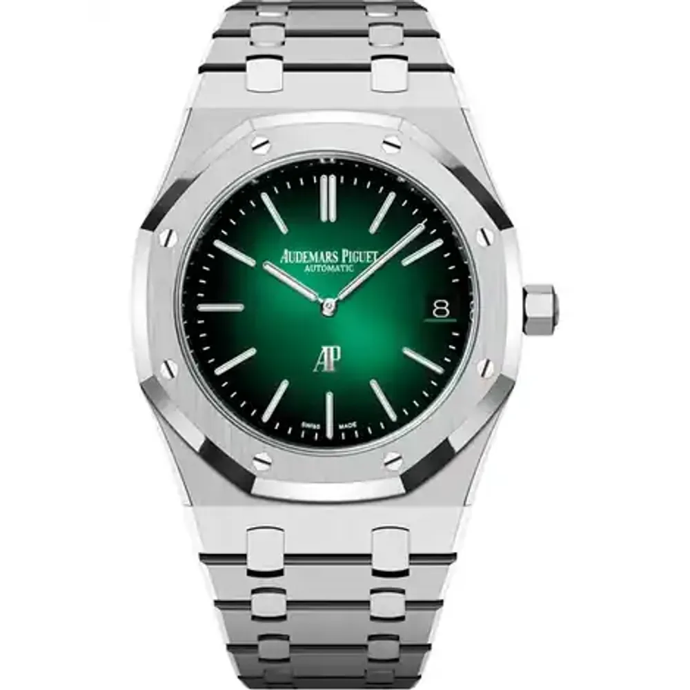 Audemars Piguet Royal Oak "Jumbo" Extra-Thin "50ᵀᴴ Anniversary", Platinum · 39 mm