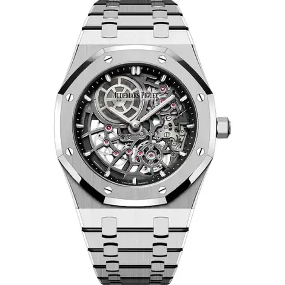 Audemars Piguet Royal Oak “Jumbo” Extra-Thin Openworked, 18-carat white gold · 39 mm