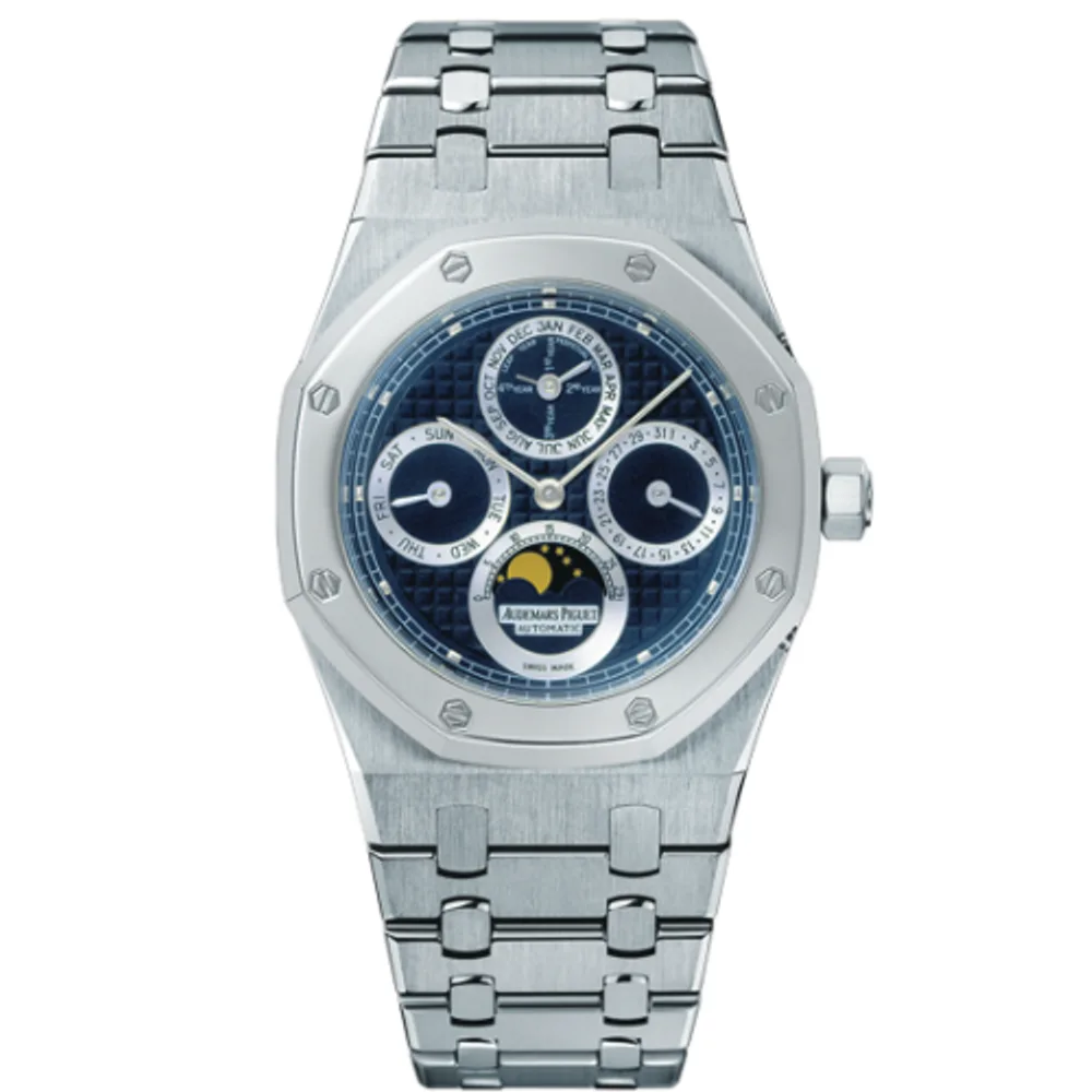 Audemars Piguet Royal Oak Perpetual Calendar Stainless Steel / Platinum / Dark Blue