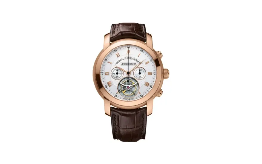 Audemars Piguet Jules Audemars Tourbillon Chronograph Pink Gold / Silver