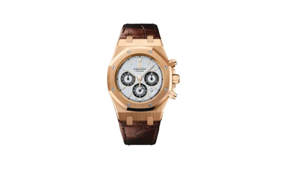Audemars Piguet Royal Oak 26022 Chronograph Pink Gold / Silver / Strap