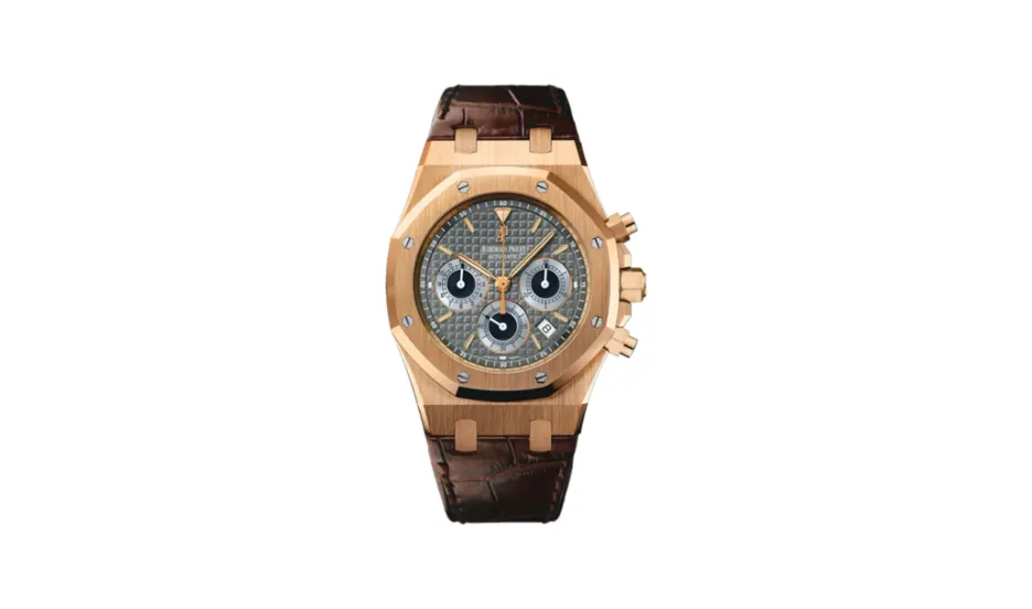 Audemars Piguet Royal Oak 26022 Chronograph Pink Gold / Brown / Strap