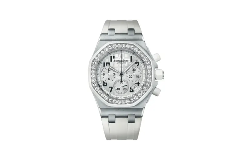 Audemars Piguet Royal Oak OffShore 26048 Lady Chronograph Stainless Steel / White