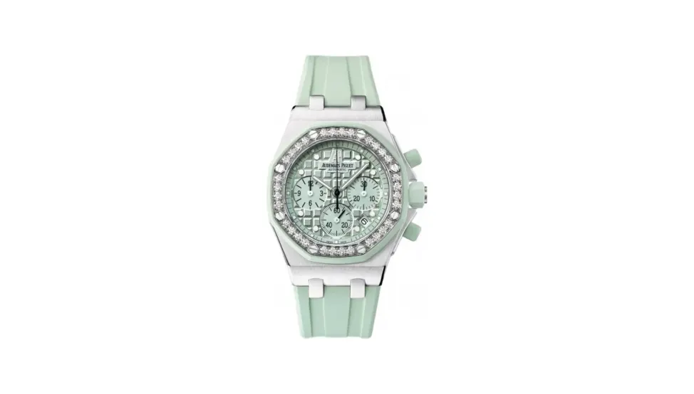 Audemars Piguet Royal Oak OffShore 26048 Lady Chronograph Stainless Steel / Green