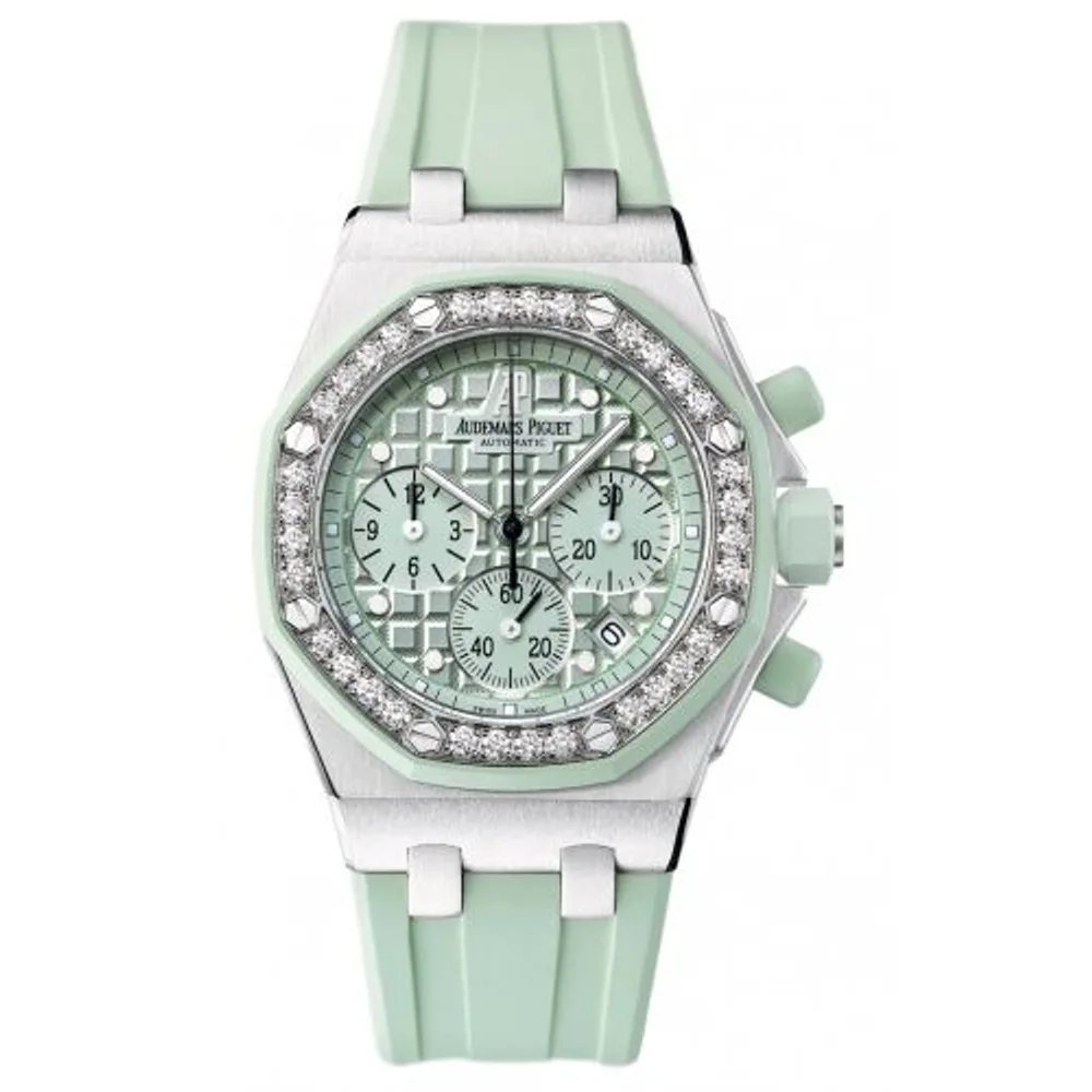 Audemars Piguet Royal Oak OffShore 26048 Lady Chronograph Stainless Steel / Green