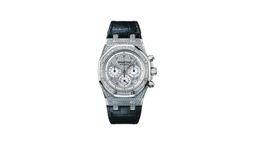 Audemars Piguet Royal Oak Chronograph 39 White Gold / Diamond / Strap