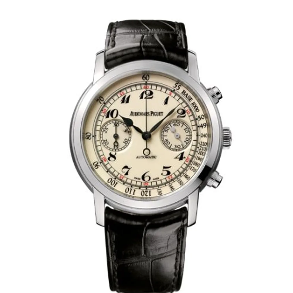 Audemars Piguet Jules Audemars 26100 Chronograph White Gold / Creme Vintage