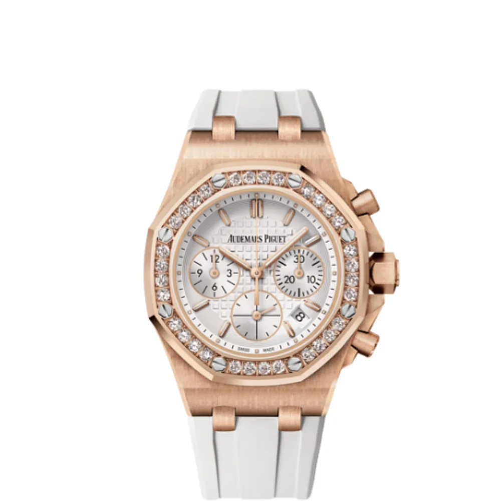Audemars Piguet Royal Oak OffShore 26231 Lady Chronograph Pink Gold / Silver / Diamond