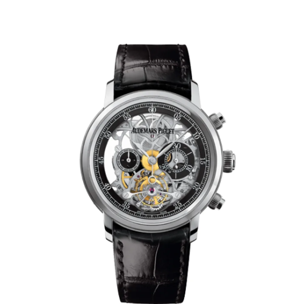 Audemars Piguet Jules Audemars 26346 Tourbillon Chronograph Openworked White Gold Boutique