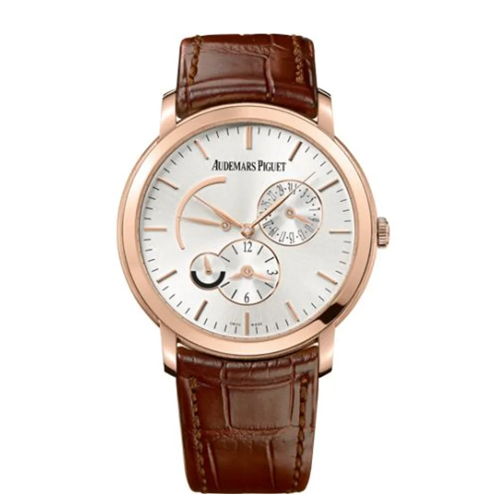 Audemars Piguet Jules Audemars 26380 Dual Time Pink Gold / Silver