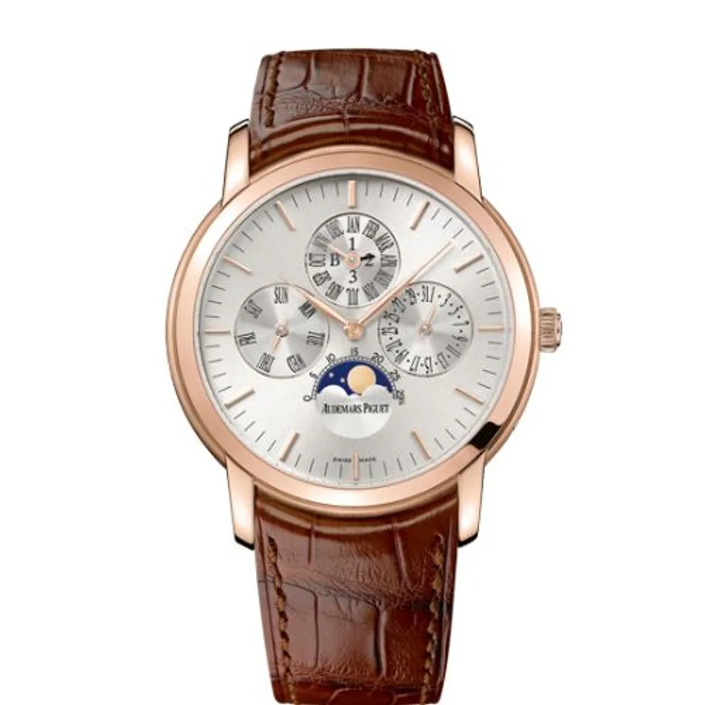 Audemars Piguet Jules Audemars 26390 Perpetual Calendar Pink Gold / Silver