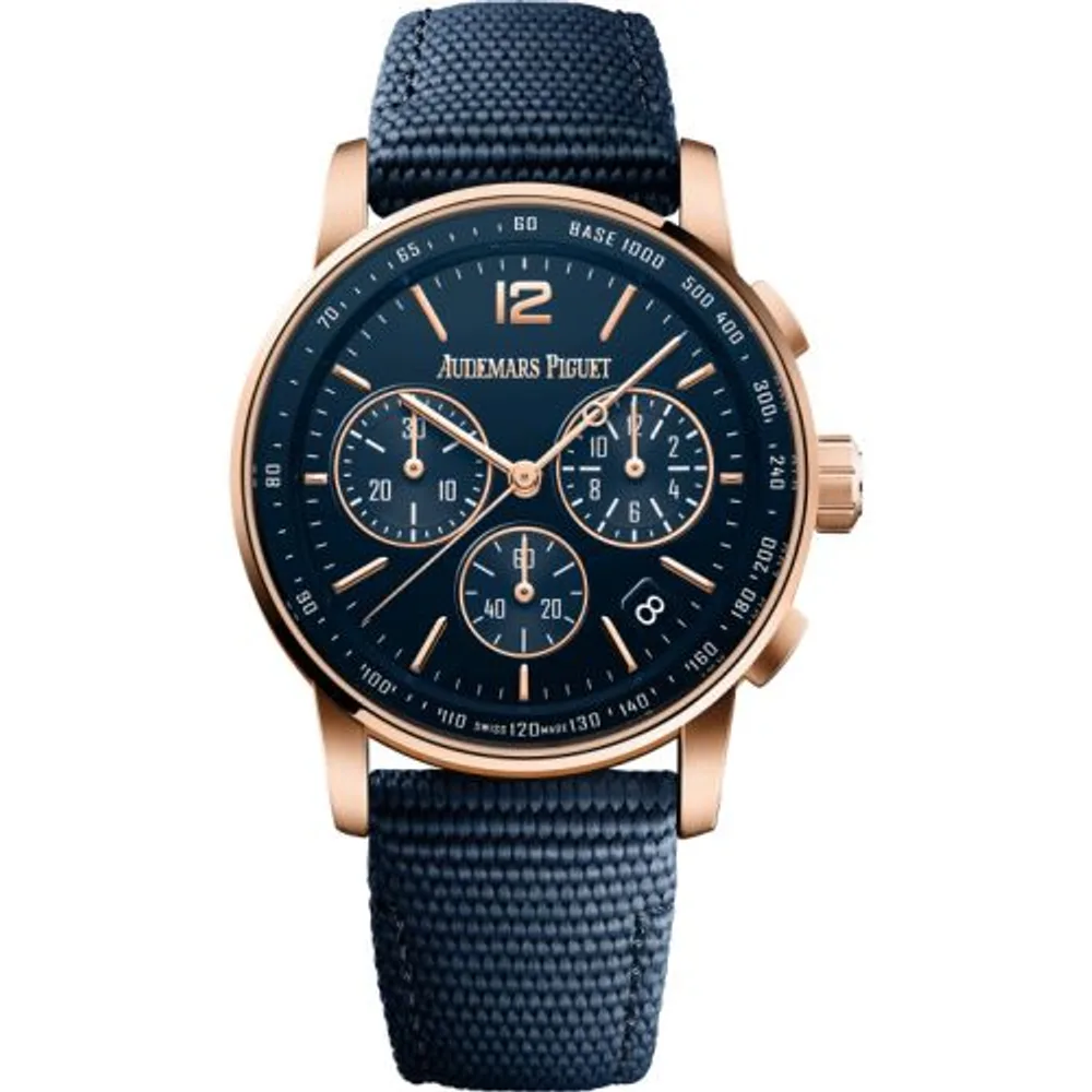 Audemars Piguet CODE 11.59 Chronograph Selfwinding Pink Gold / Blue / Fabric