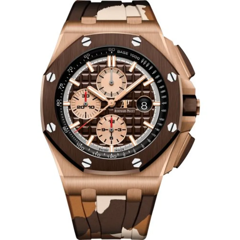 Audemars Piguet Royal Oak Offshore 42 Pink Gold / Ceramic / Brown / Rubber