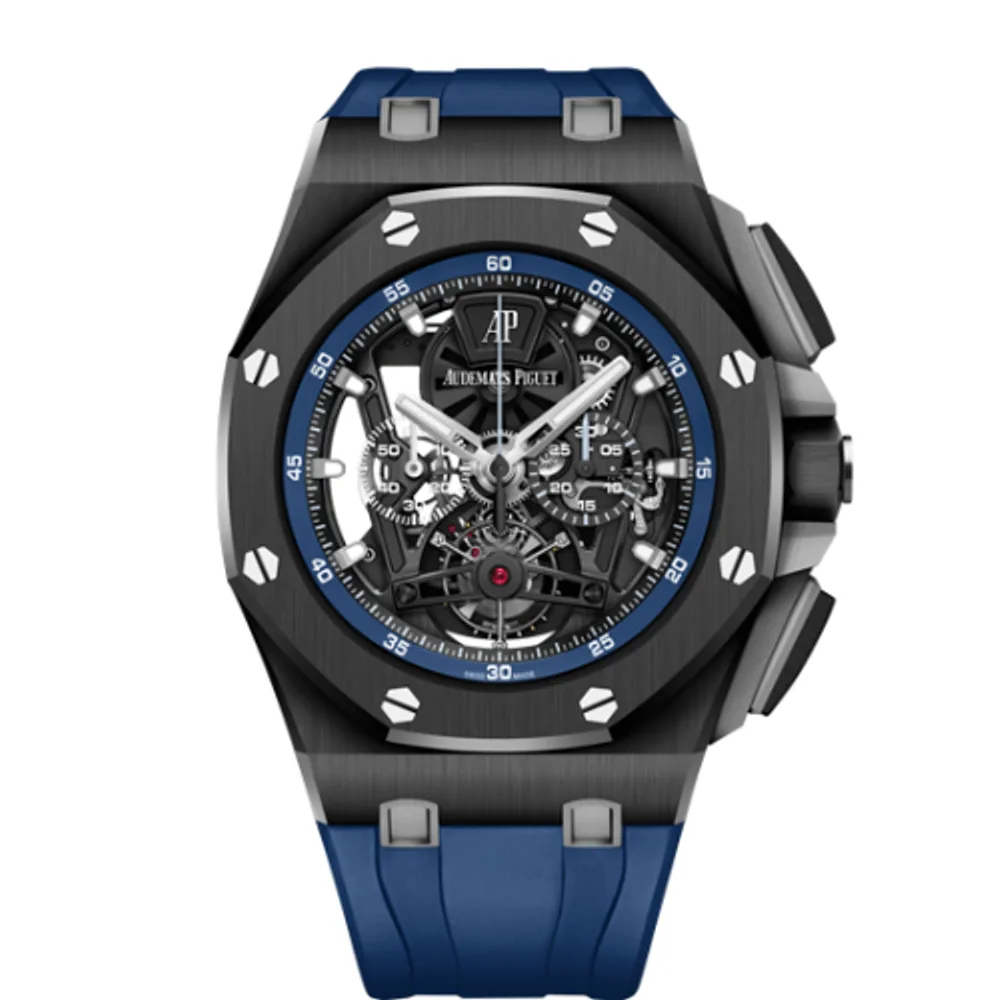 Audemars Piguet Royal Oak Offshore Tourbillon Chronograph Openworked Ceramic / Rubber