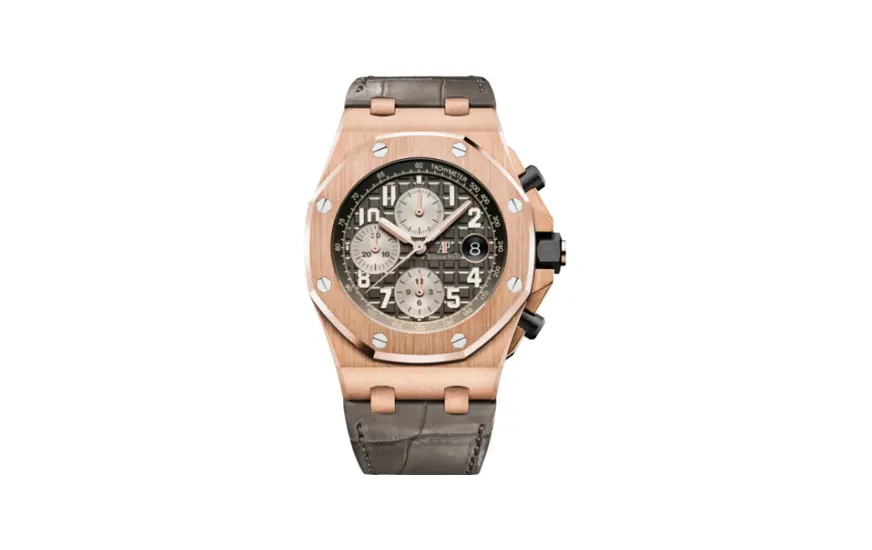 Audemars Piguet Royal Oak Offshore 42 Pink Gold / Grey / Alligator