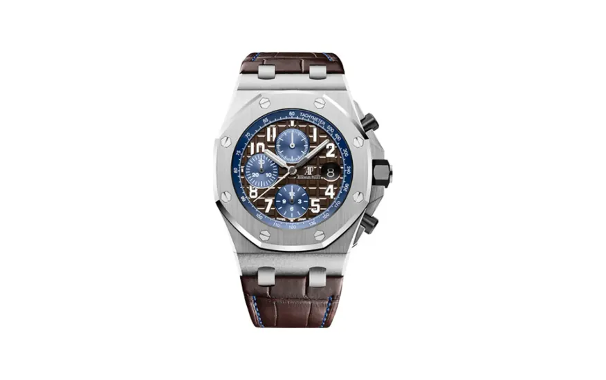 Audemars Piguet Royal Oak Offshore 42 Stainless Steel / Brown / Alligator
