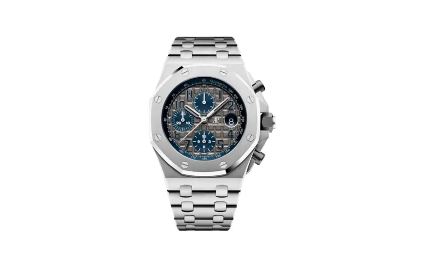 Audemars Piguet Royal Oak OffShore 42 Chronograph Titanium / Grey / Bracelet / QE II Cup