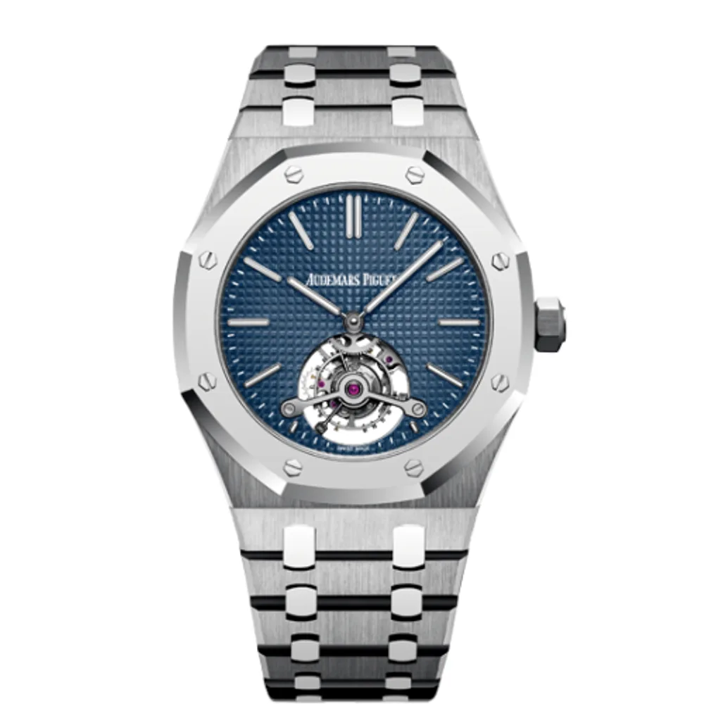 Audemars Piguet Royal Oak Ultra Thin Tourbillon Titanium / Platinum / Blue
