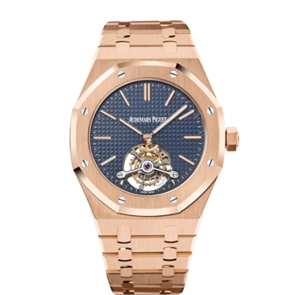 Audemars Piguet Royal Oak Ultra Thin Tourbillon Pink Gold / Blue