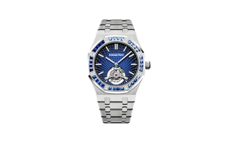 Audemars Piguet Royal Oak Ultra Thin Tourbillon Platinum / Smoked Blue Evolutive / Sapphire
