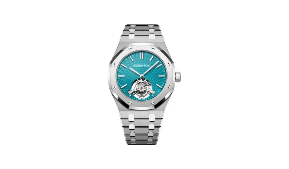Audemars Piguet Royal Oak Ultra Thin Tourbillon Titanium - Platinum / Blue