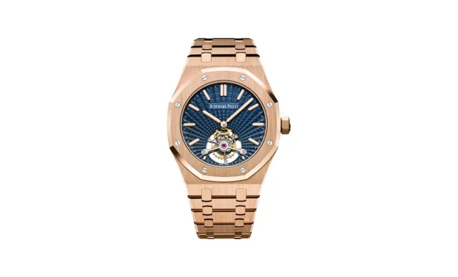 Audemars Piguet Royal Oak Ultra Thin Tourbillon Pink Gold / Blue Evolutive