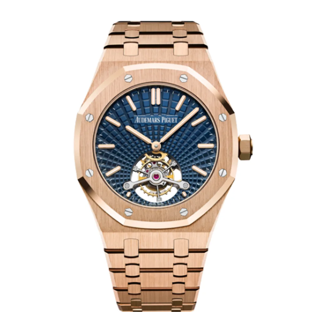 Audemars Piguet Royal Oak Ultra Thin Tourbillon Pink Gold / Blue Evolutive