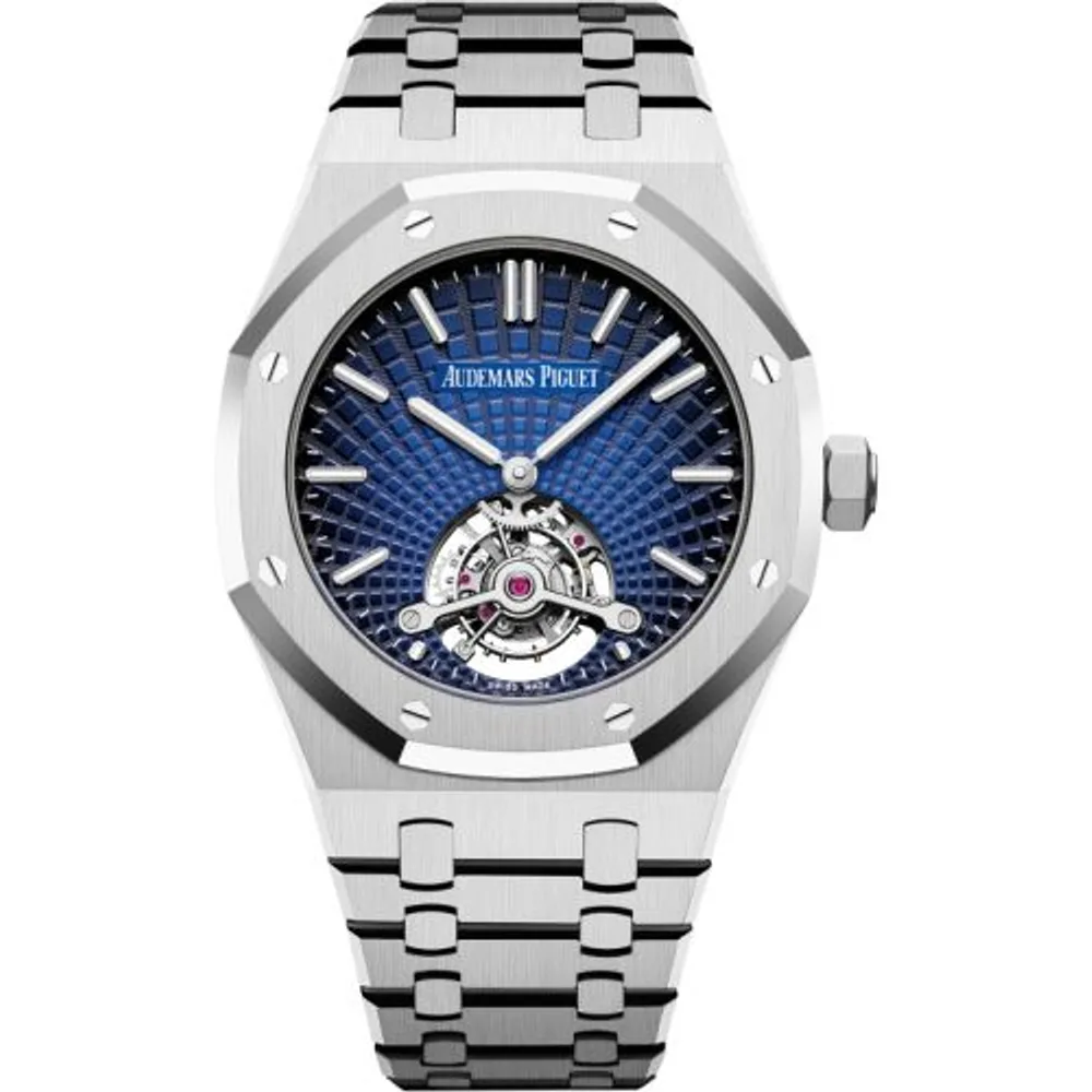 Audemars Piguet Royal Oak Ultra Thin Tourbillon Platinum / Smoked Blue Evolutive