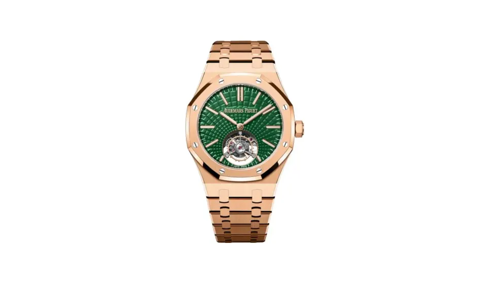 Audemars Piguet Royal Oak Self-Winding Flying Tourbillon Pink Gold / Green
