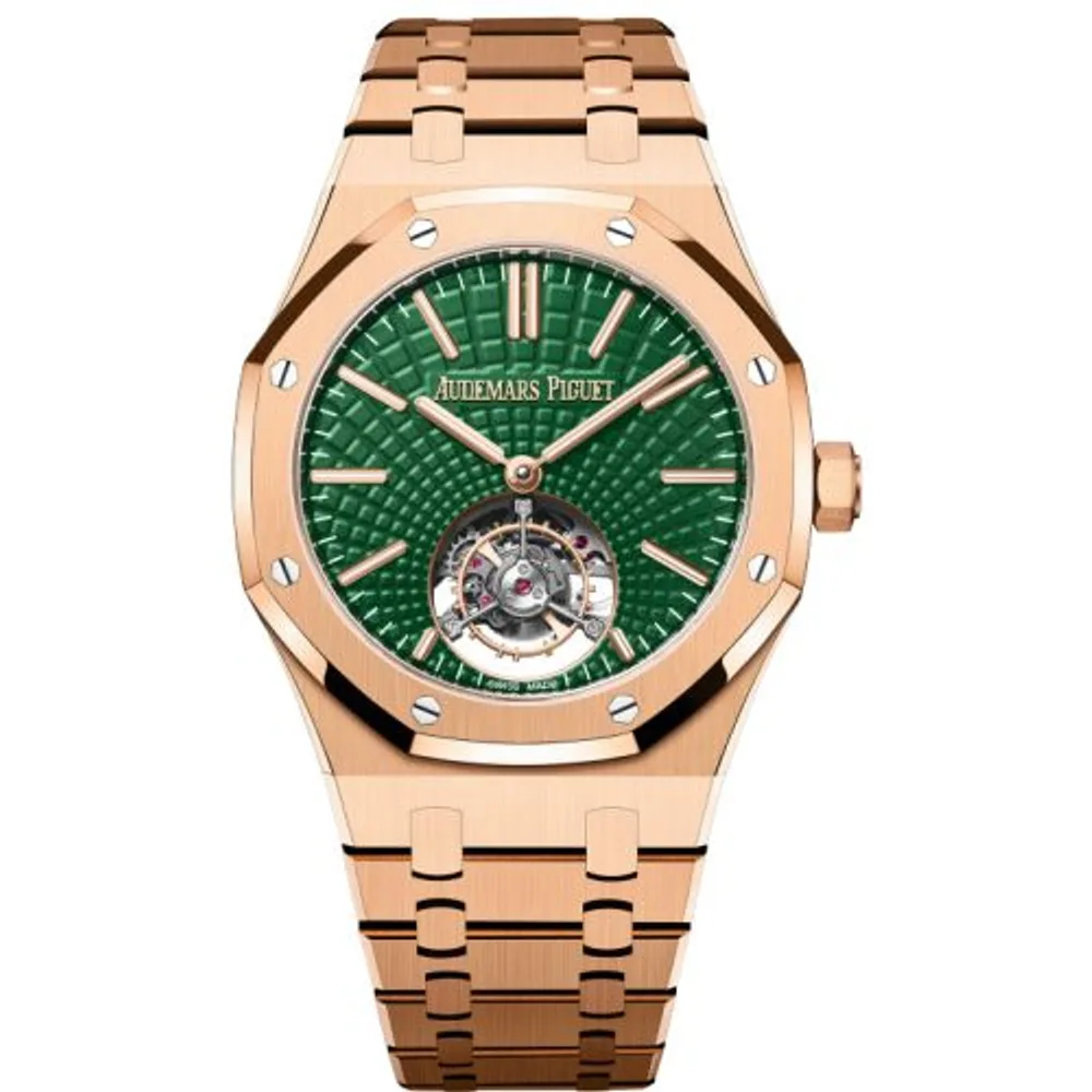 Audemars Piguet Royal Oak Self-Winding Flying Tourbillon Pink Gold / Green