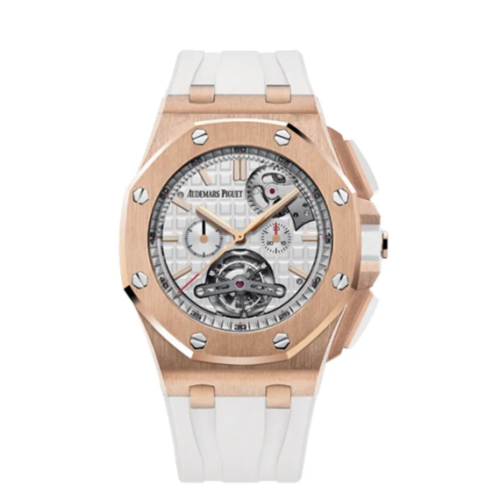 Audemars Piguet Royal Oak Offshore Tourbillon Chronograph Peripheral Red Gold / White