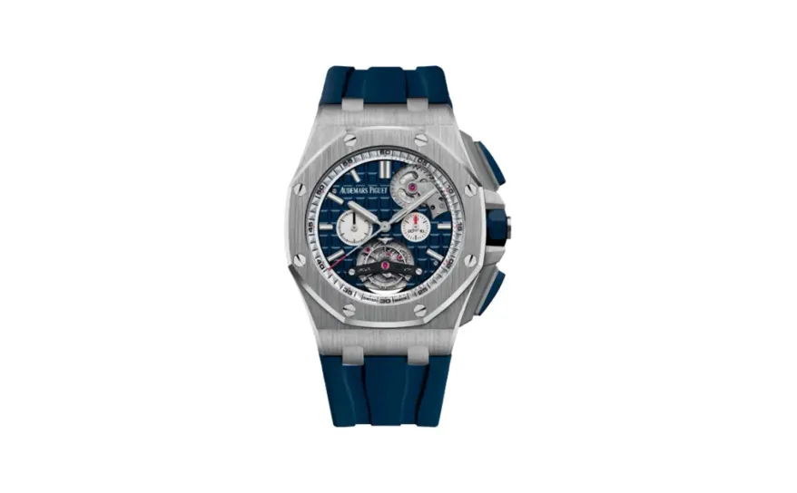 Audemars Piguet Royal Oak Offshore Tourbillon Chronograph Selfwinding Stainless Steel / Blue