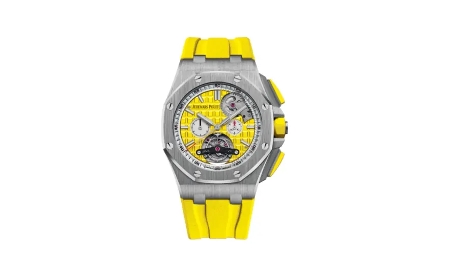 Audemars Piguet Royal Oak Offshore Tourbillon Chronograph Selfwinding Stainless Steel / Yellow