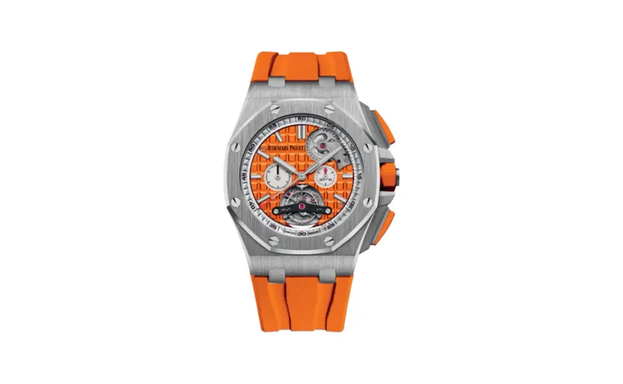 Audemars Piguet Royal Oak Offshore Tourbillon Chronograph Selfwinding Stainless Steel / Orange