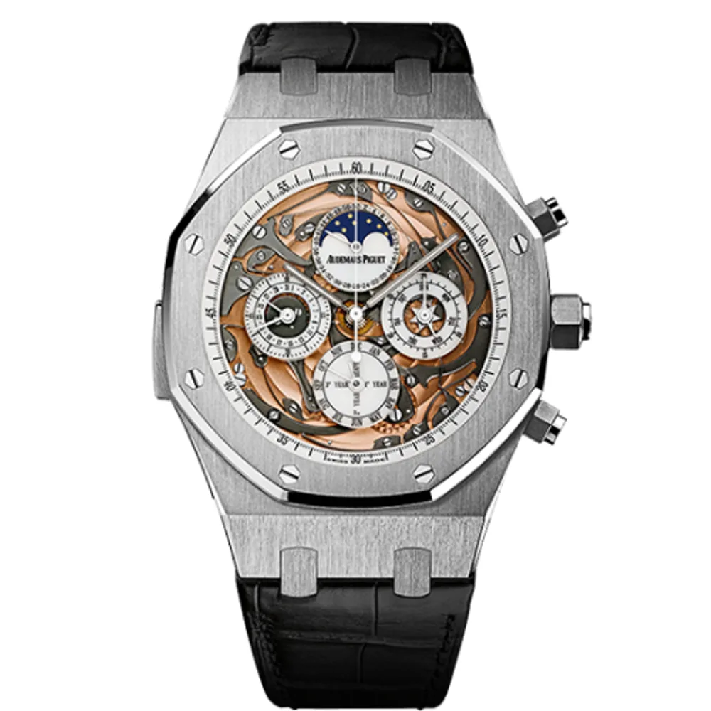 Audemars Piguet Royal Oak Grande Complication Openworked White Gold / Strap