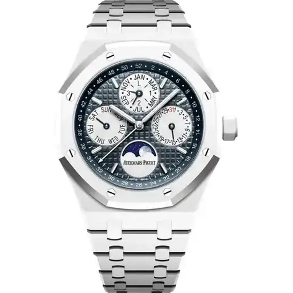 Audemars Piguet Royal Oak Perpetual Calendar, White ceramic · 41 mm