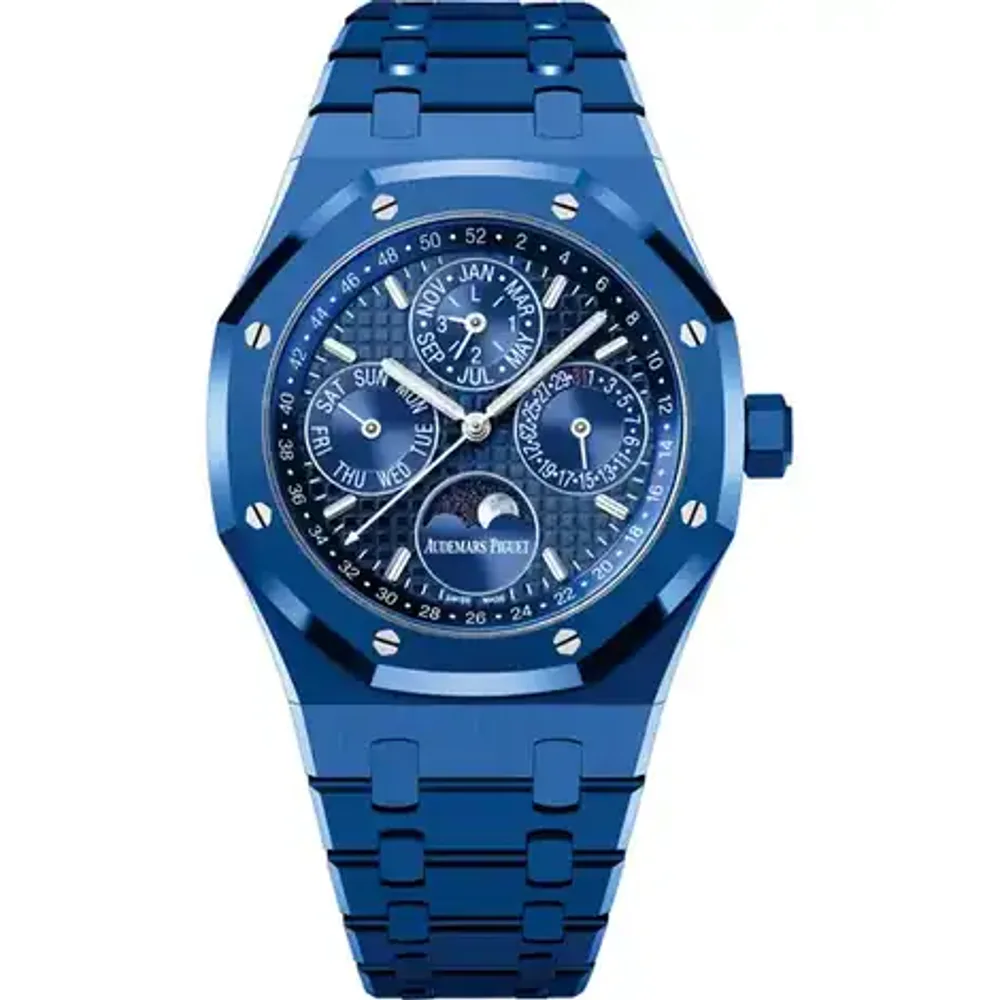 Audemars Piguet Royal Oak Perpetual Calendar, Blue ceramic · 41 mm