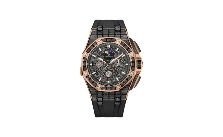 Audemars Piguet Royal Oak OffShore Grande Complication Pink Gold - Black Sapphire / Skeleton