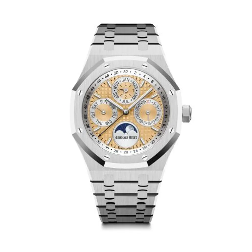 Audemars Piguet Royal Oak Perpetual Calendar 41 Platinum / Salmon