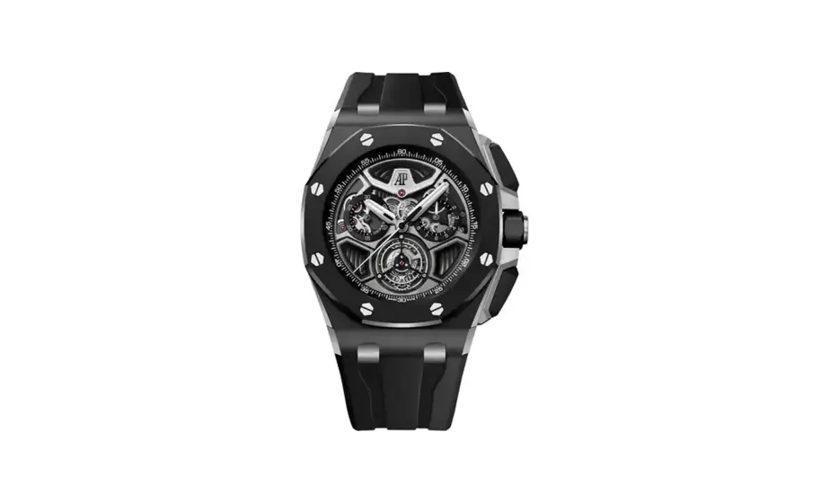 Audemars Piguet Royal Oak Offshore Selfwinding Tourbillon Chronograph, Black ceramic · 43 mm